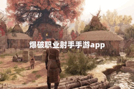 爆破职业射手手游app