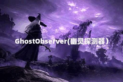 GhostObserver(幽灵探测器）