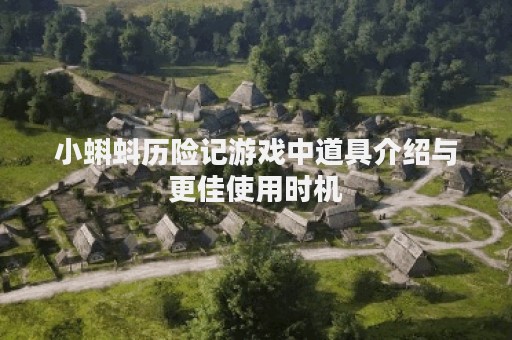 小蝌蚪历险记游戏中道具介绍与更佳使用时机