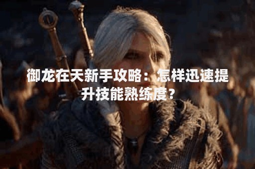 御龙在天新手攻略：怎样迅速提升技能熟练度？