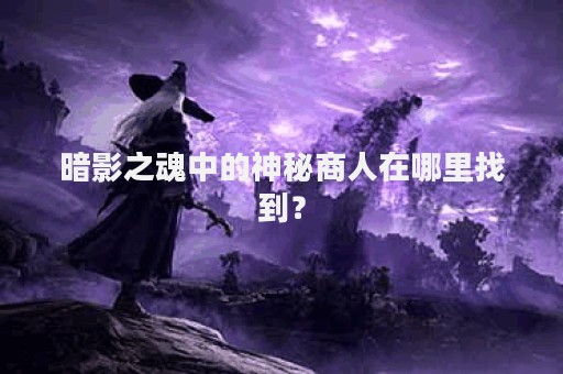 暗影之魂中的神秘商人在哪里找到？