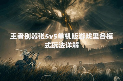 王者别嚣张5v5单机版游戏里各模式玩法详解