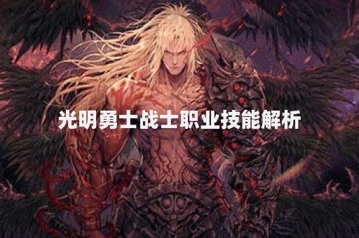 光明勇士战士职业技能解析