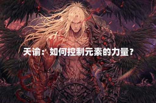 天谕：如何控制元素的力量？