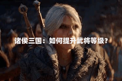 诸侯三国：如何提升武将等级？