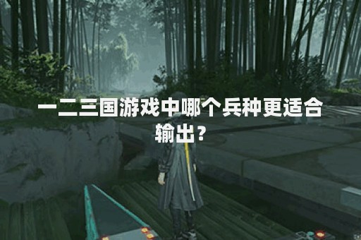 一二三国游戏中哪个兵种更适合输出？