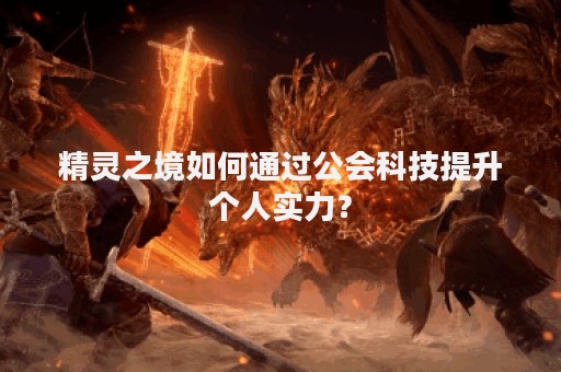 精灵之境如何通过公会科技提升个人实力？